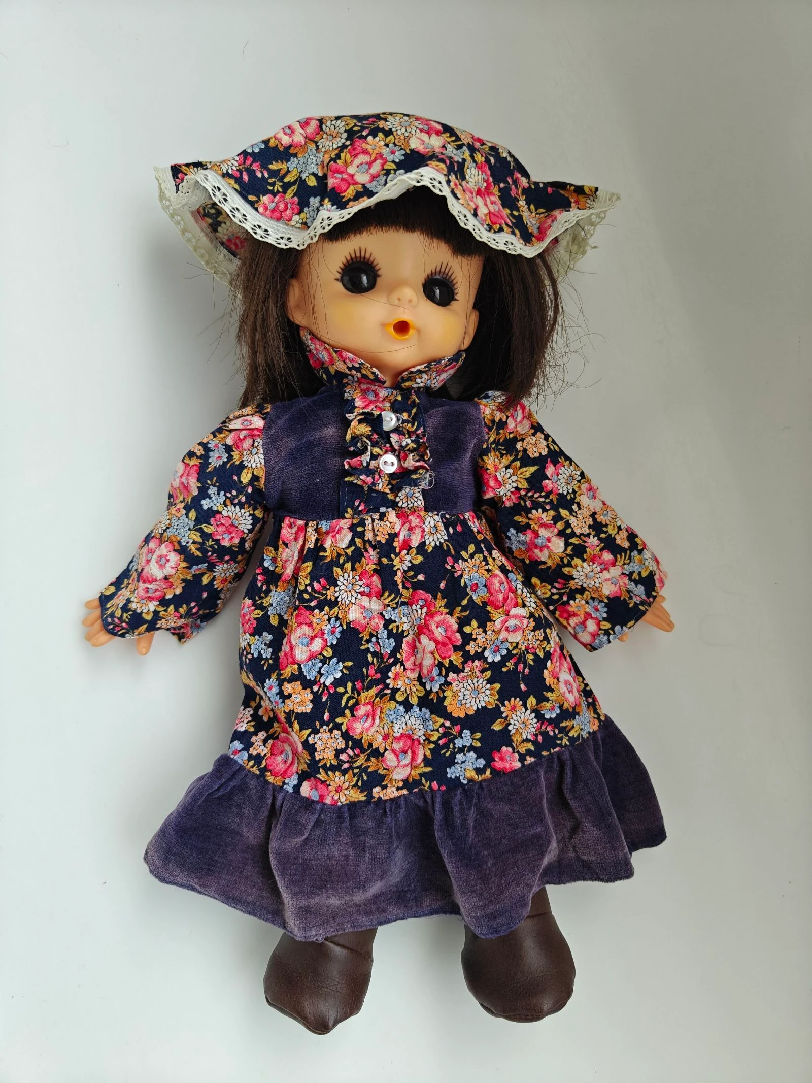 Vintage Japanse groot oog pop van circa 
37 cm – photo 5